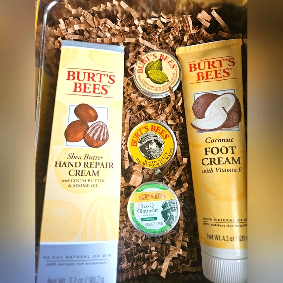 Burt's Bees Bath & Body New Burts Bees 5 Piece Gift Tin Hand Foot Cream Salve Poshmark